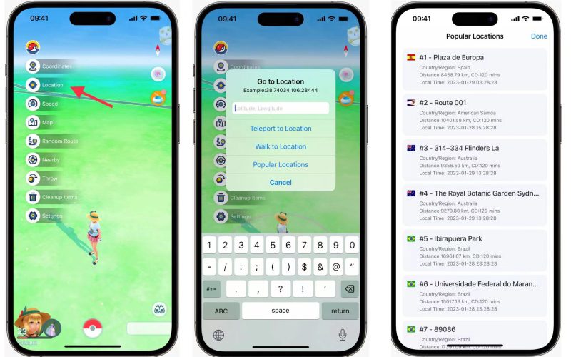 pokemon go location How to teleport in pokemon go
