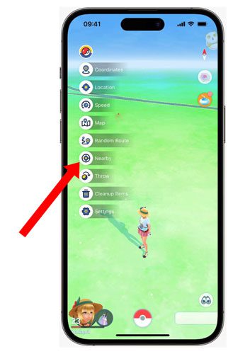 Figure-3.1-Nearby-feature-in-Spoofer-Go-Pokemon-Spoofing-app spoof pokemon go nearby